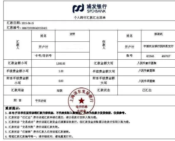 许芳赞助青海民和古鄯小学我是小画家项目1000元支付公告