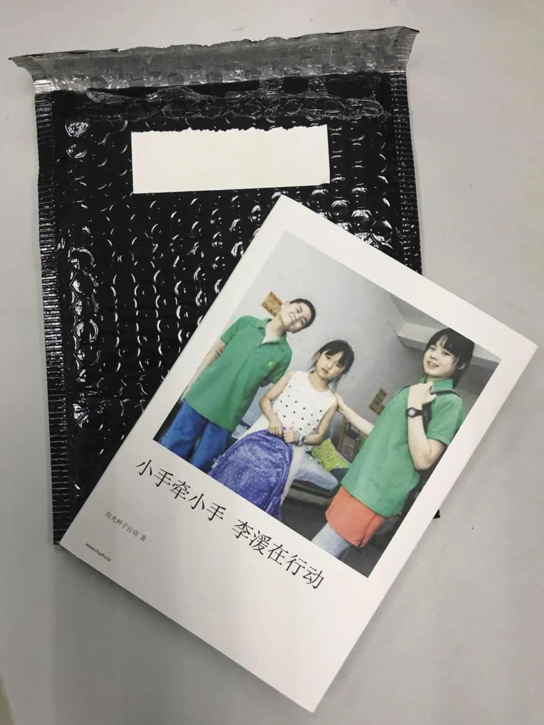 阳光机构第三本人物画册专刊-《小手牵小手 李湲在行动》