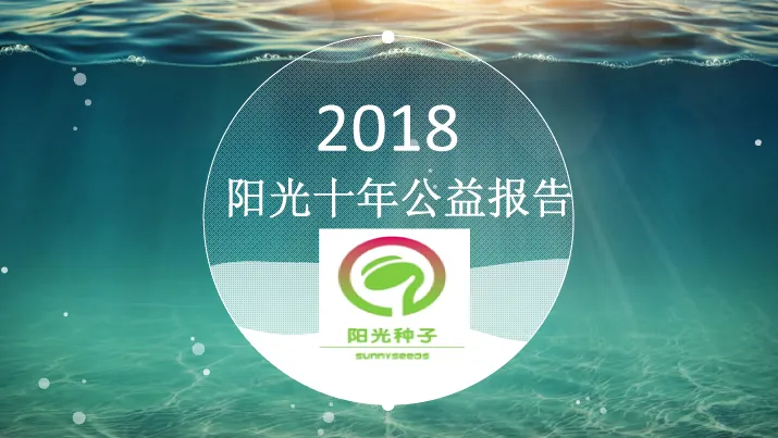 2018阳光十年公益报告