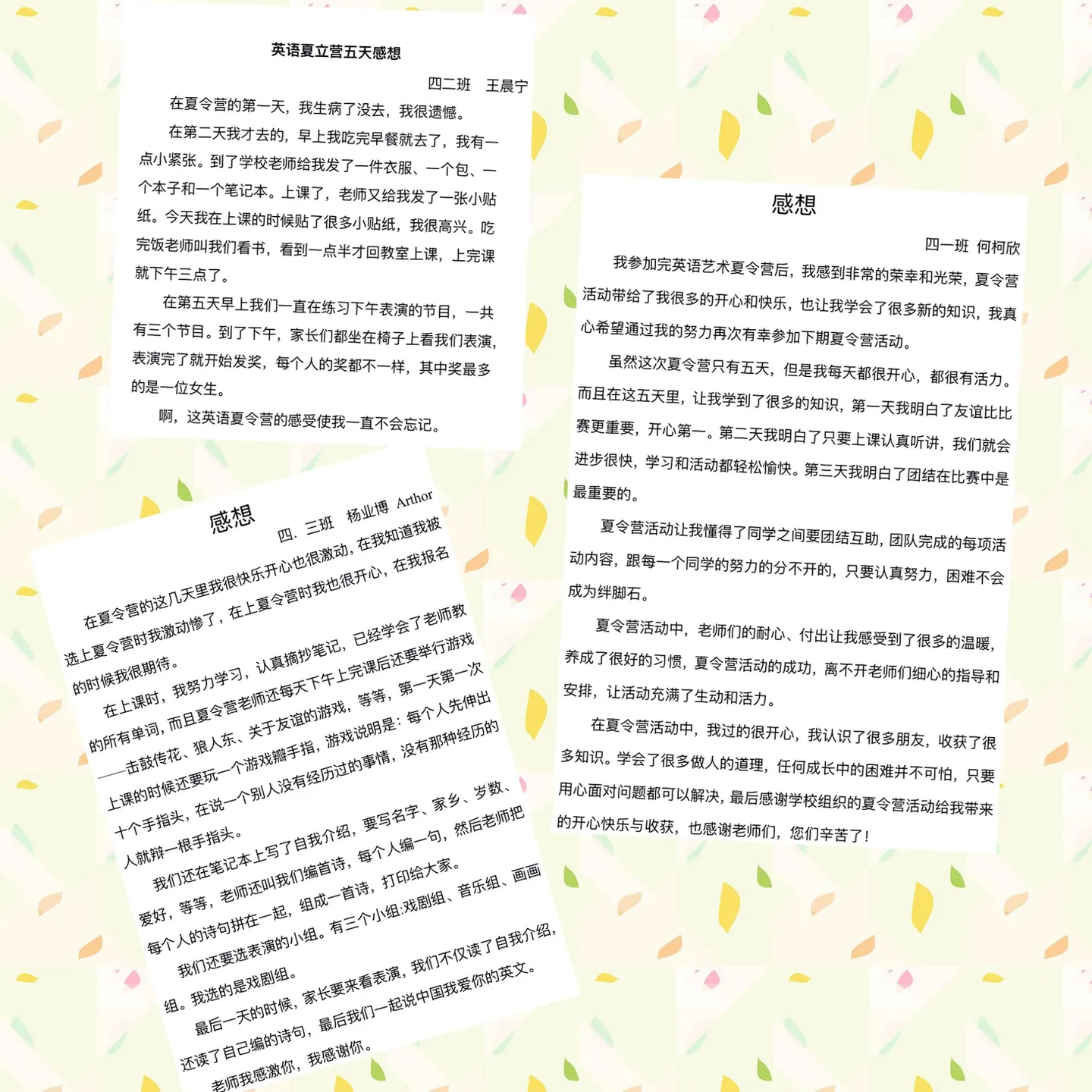 【评价与感想】阳光种子2019英语艺术夏令营SUNNYSEEDS SUMMER CAMP 2019